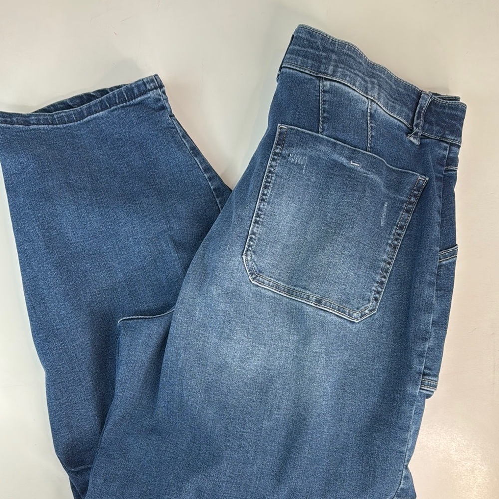Wit & Wisdom Ab’Solution Skyrise Wide Leg Utility Jean Size 14 - Picture 3 of 17
